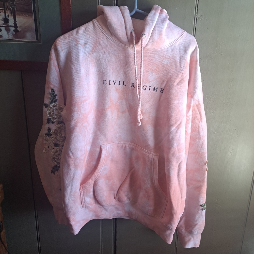 Civil Regime peachy pink hoodie. Size small.